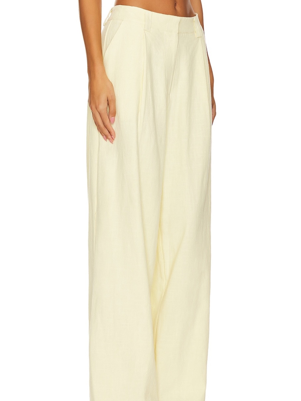 Lioness Wide-Leg Trousers in Cream
